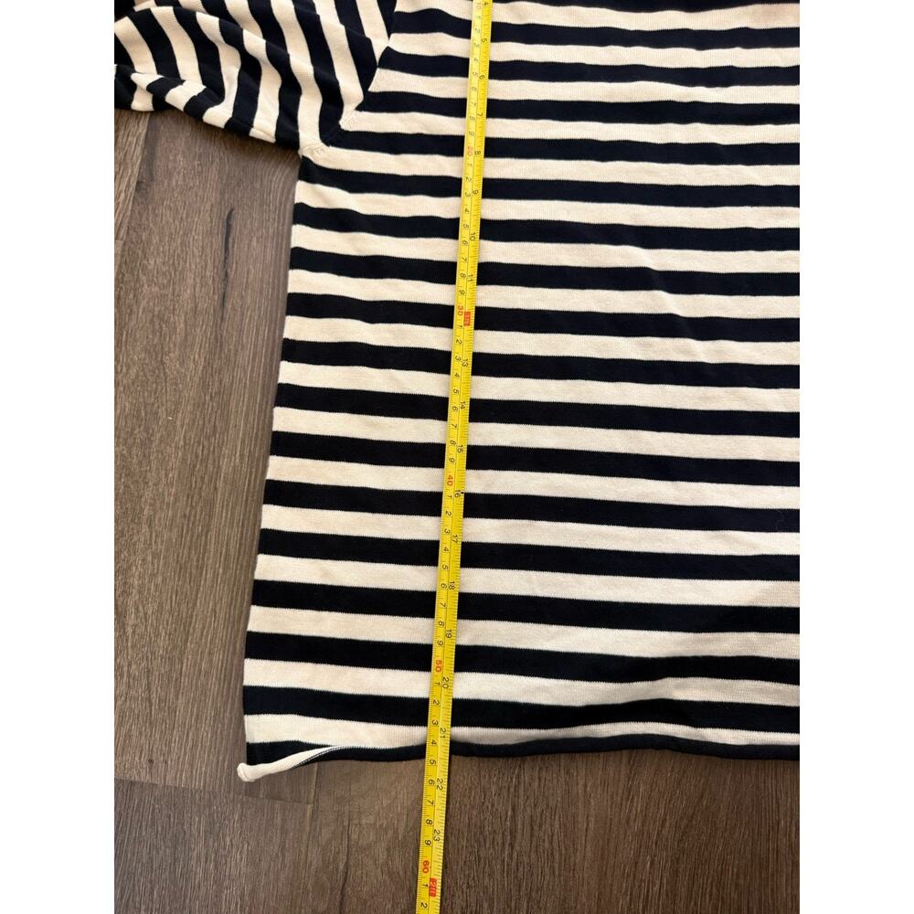 THE GREAT SAILOR SWEATER TOP BLACK CREAM STRIPE OVERSIZED SIZE 1/Small $225 - Picture 10 of 10